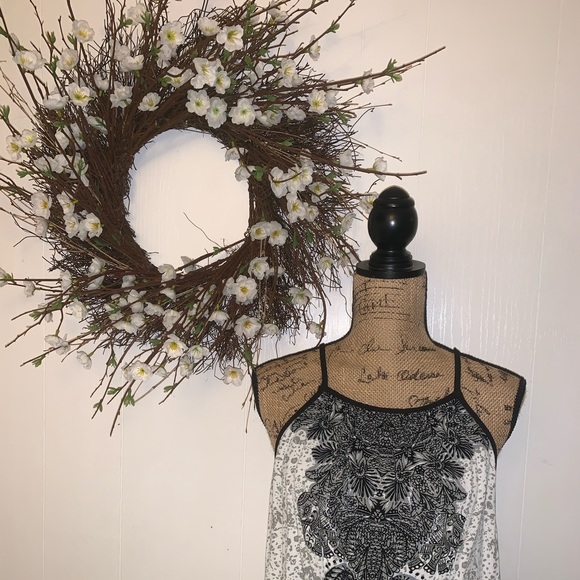 Free People Black and White Cropped Halter - Picture 5 of 8